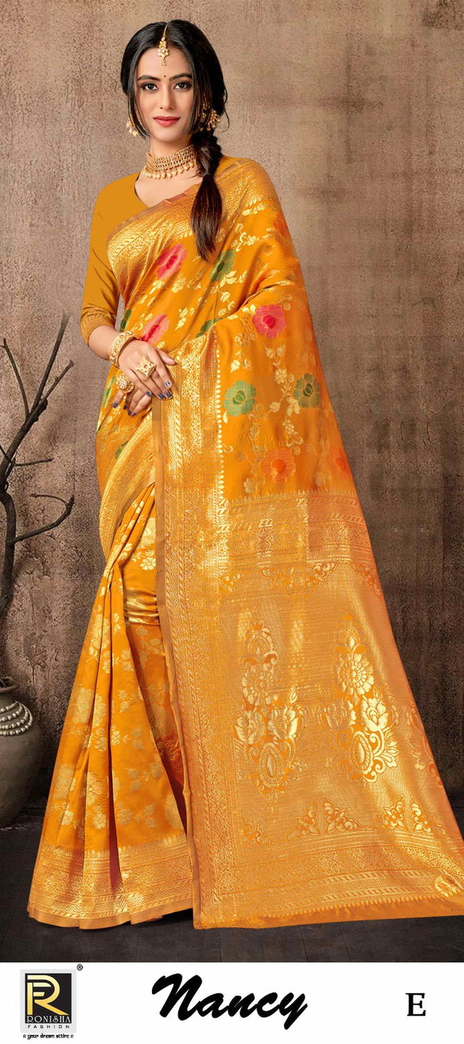 Ronisha Nancy Banarasi Silk Sarees Catalog
